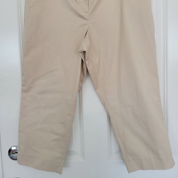 Talbots  Cropped Pants  Beige Bridge size 16p - Picture 2 of 10